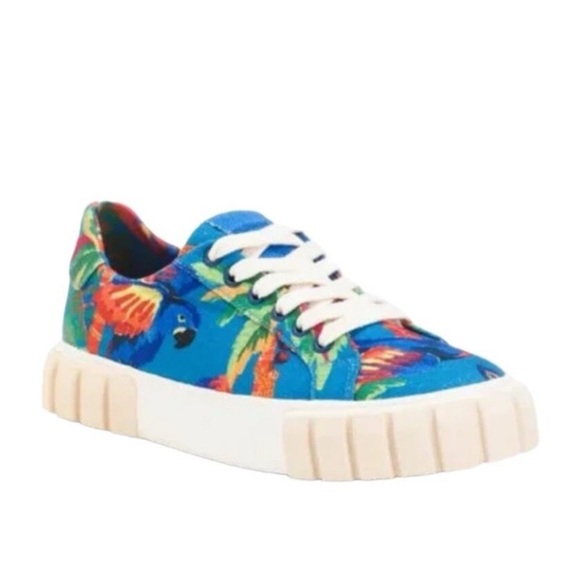 FARM Rio Shoes - FARM RIO Sneakers Blue Macaw Canvas Sneakers, Sz 8, MSRP $160